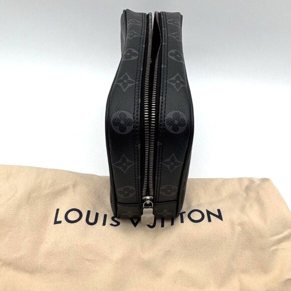Louis Vuitton Monogram Eclipse Trous Toilet Pouch PM M43383-EUC - Picture 3 of 10
